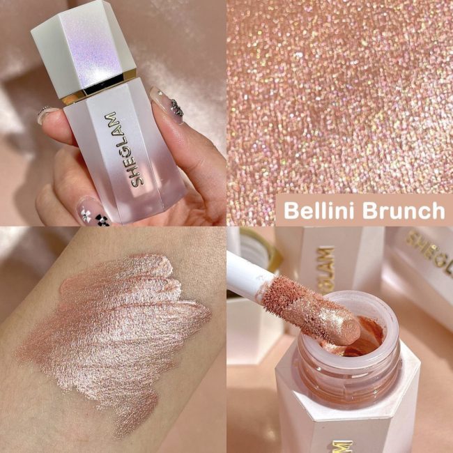 SHEGLAM Glow Bloom Liquid Highlighter - Bellini Brunch (10)